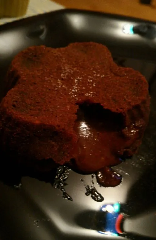 Lava-Kuchen - Schokoladensoufflé