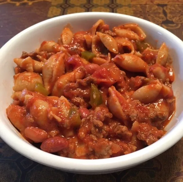 Chili-Rindfleisch-Pasta