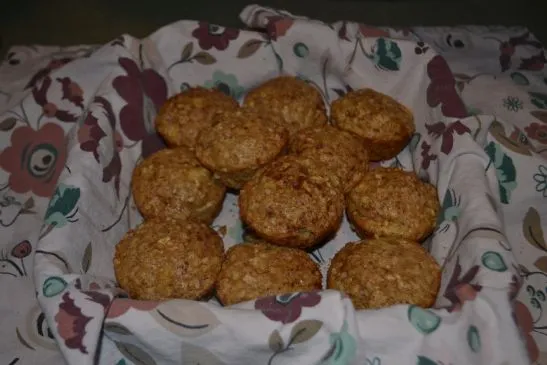 Apfel-Zimt-Haferflocken-Muffins