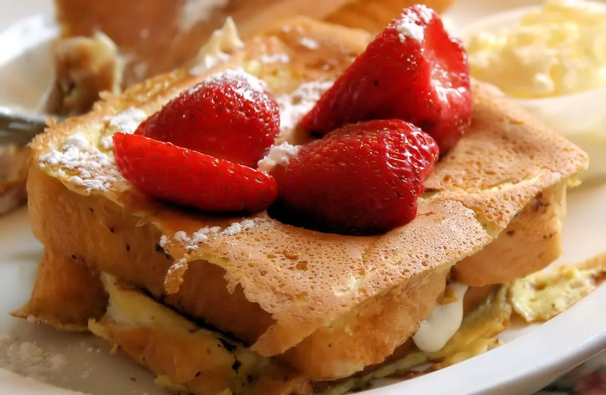 Cremige Zimt gefüllte French Toast