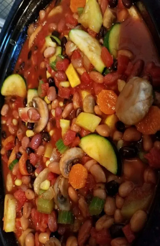 Slow-Cooker Gemüse-Chili