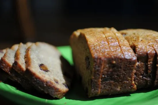 Bananenbrot mit wenig Fett