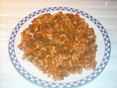 Makkaroni und Rindfleisch