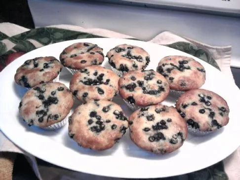 Blaubeermuffins (Alton Brown, aber abgewandelt)