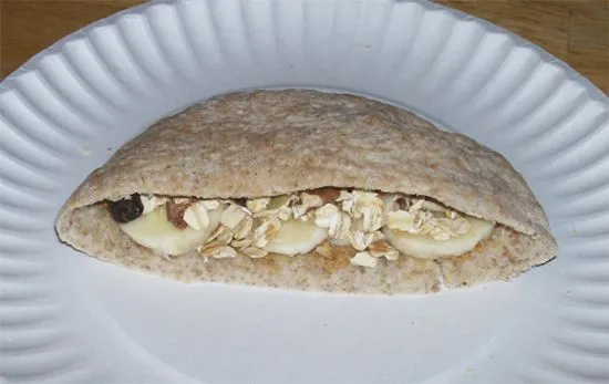Pita-Bananen-Frühstück