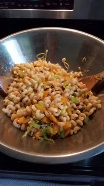 Pfirsich-Pasta-Salat