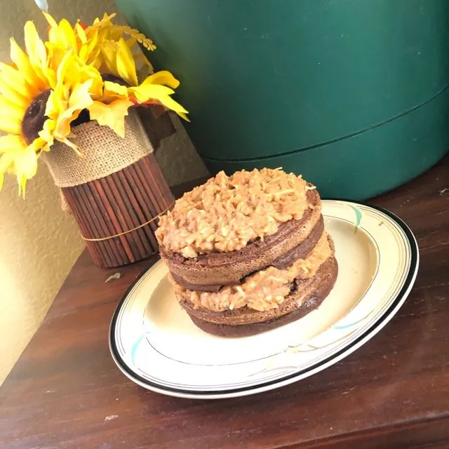 Decke für deutschen Schokoladenkuchen