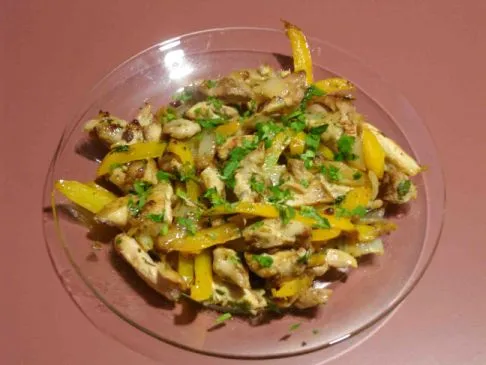 Hühnchen-Fajitas