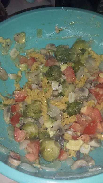 Glutenfreie, salzarme Brüsseler Pasta