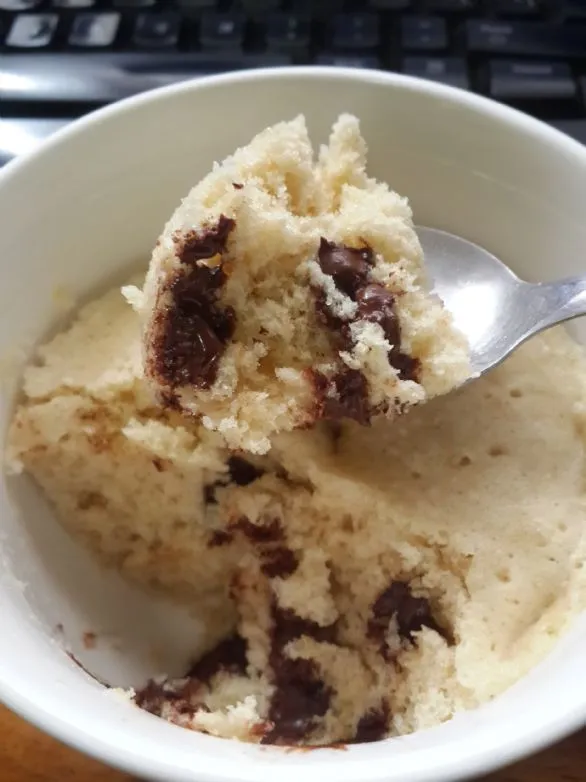 Schokoladenstückchen Protein Mugcake