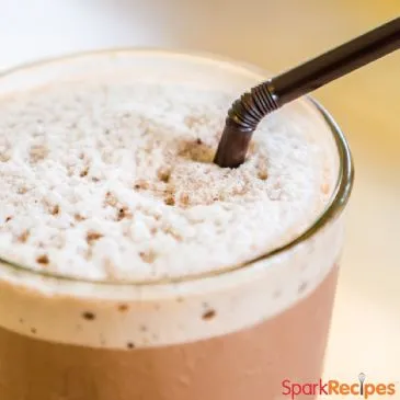 Eiskalter Karamellkaffee