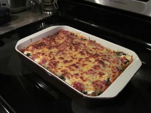 Gemüse-Schwarze-Bohnen-Lasagne