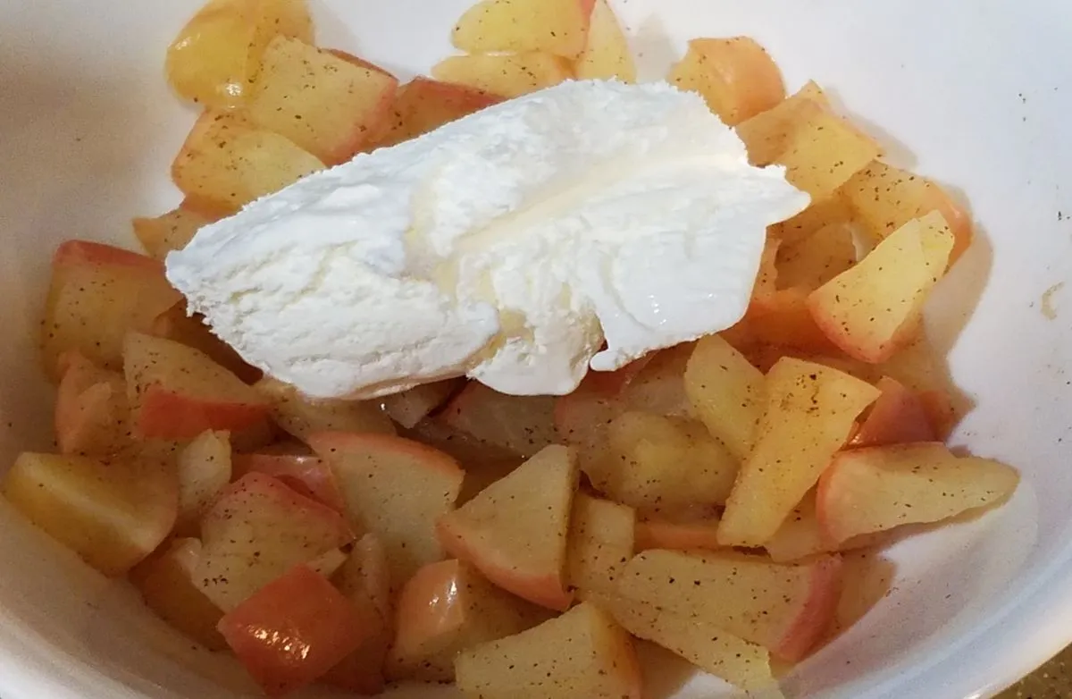 Gebackene Apfelscheiben