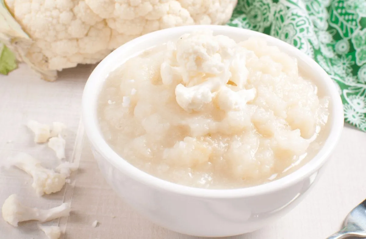 Käse-Püree Blumenkohl