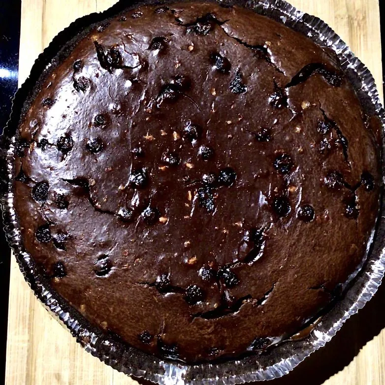 Schokoladen-Blaubeer-Käsekuchen