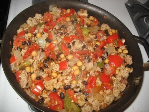 Schwarze Bohnen-Puten-Chili