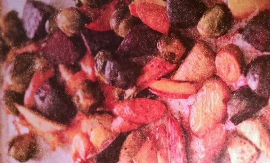 Geröstetes Gemüse mit Miso-Sauce