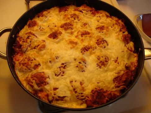 Pfannenpizza mit Rindfleisch