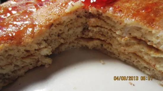 Pfannkuchen mit Leinsamen