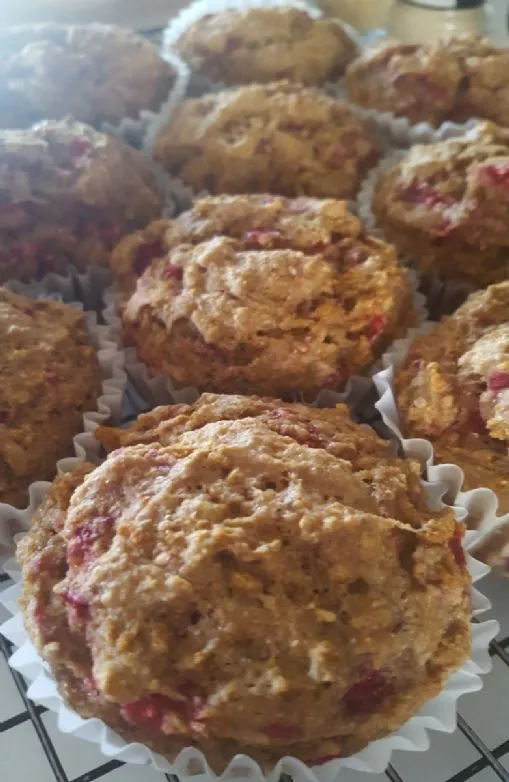 Himbeer-Bran-Muffins