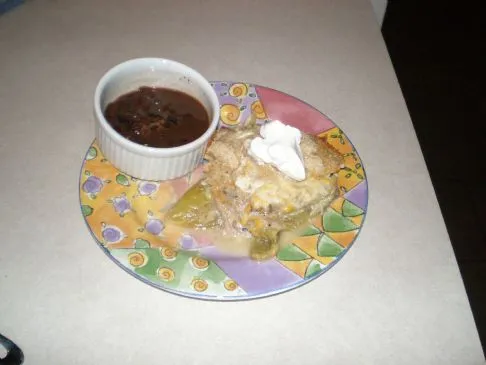 Gefüllte Chile Relleno Auflaufform