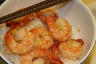 Ingwer-Karamell-Garnelen