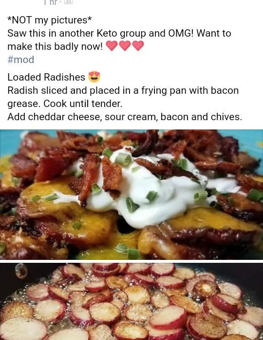 Vollständig gefüllte, in der Pfanne gebratene Radieschen