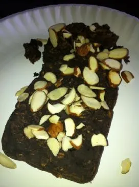 Brownie-Batter gebackenes Haferflocken (Einzelportion, vegan)