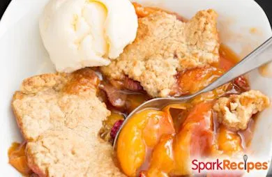 Brauner Zucker Pfirsich Shortcake