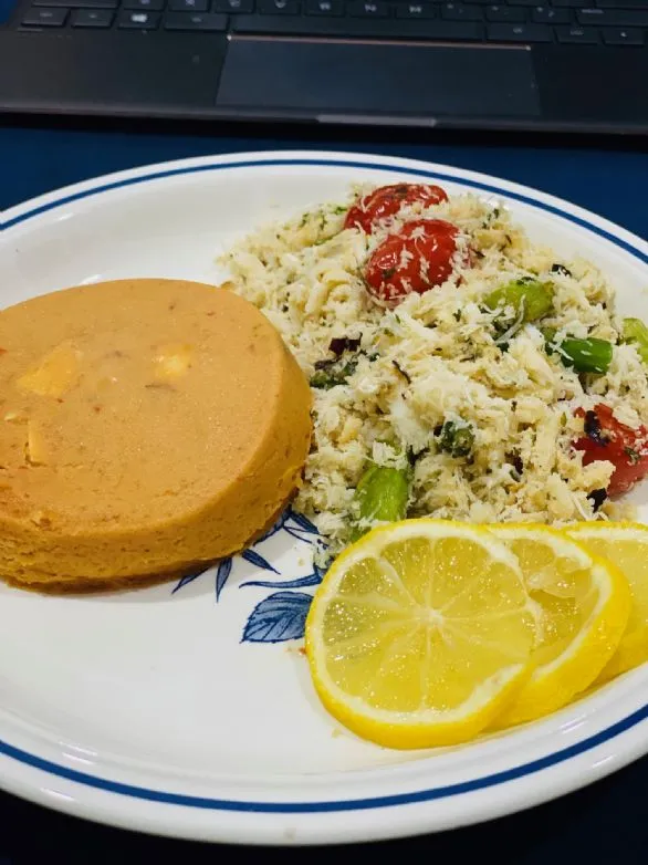 Gemüse-Krabbenfleisch