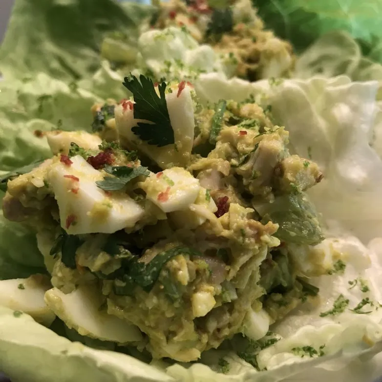 Avocado-Hühnchensalat