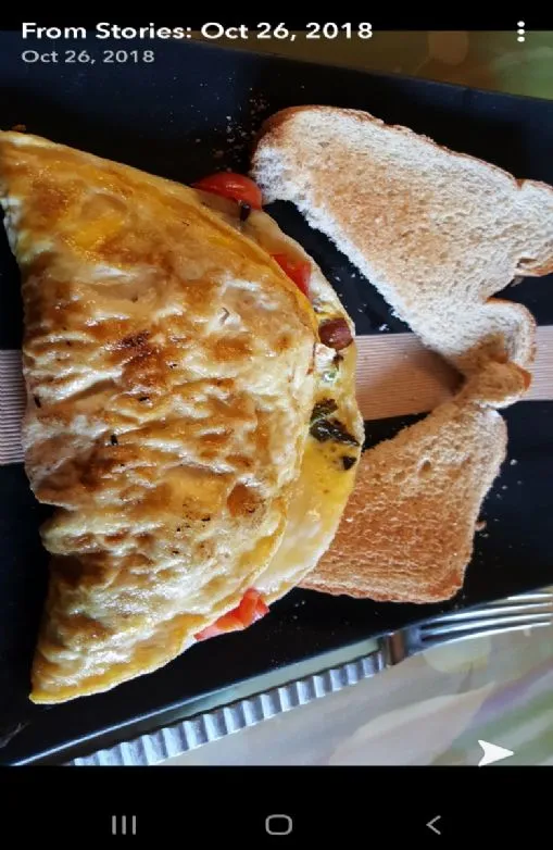 Omelett mit Schinken