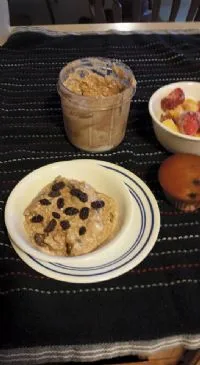 Apfel-Zimt-Kühlschrank-Haferflocken