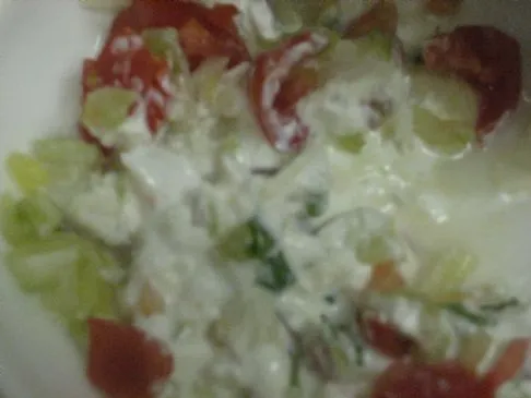 Cremiger geschichteter HLT-Dip