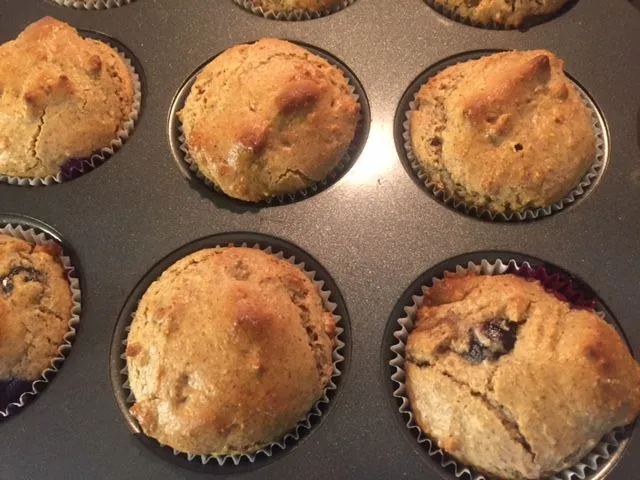 Leichte Heidelbeermuffins