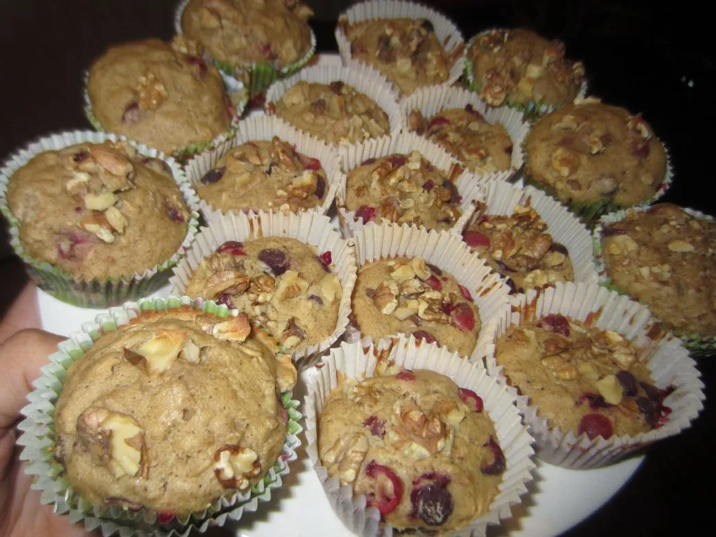 Vegane Cranberry-Muffins
