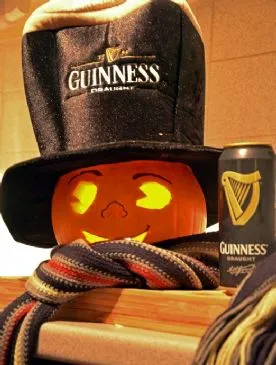 Apfel-Kürbis-Guinness-Waffeln