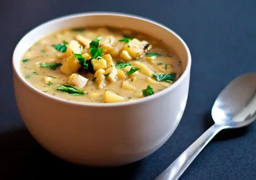 Mais- und Kartoffelsuppe