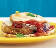 Überbackene Aubergine