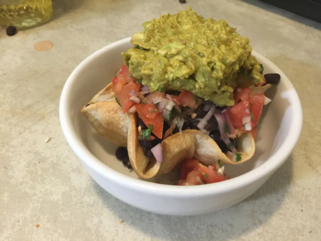 Vegetarische Burrito-Schalen