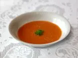 Geröstete Paprika- und Tomatensuppe