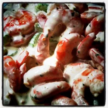 Low-Carb Garnelensalat