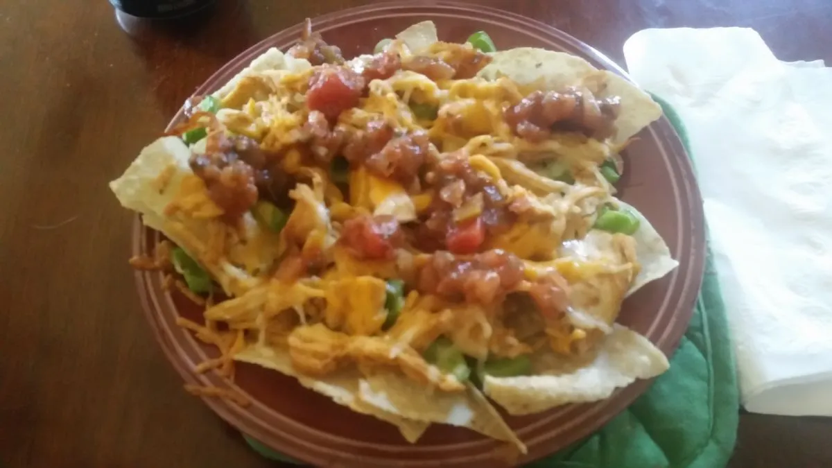 Fiesta-Hähnchen-Nachos