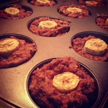 Schokoladen- & Bananen-Protein-Haferflocken