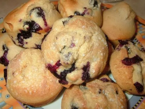 Leichte Blaubeermuffins