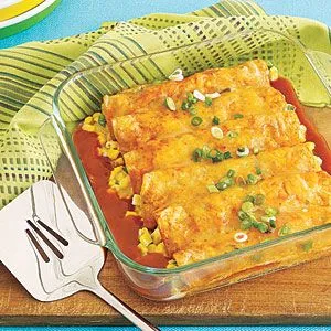 Heidis fettarme Hühnchen-Enchiladas
