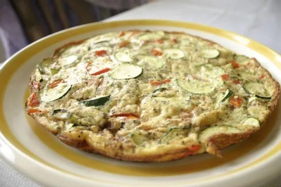 Leichte Eierweiß-Gemüse-Frittata