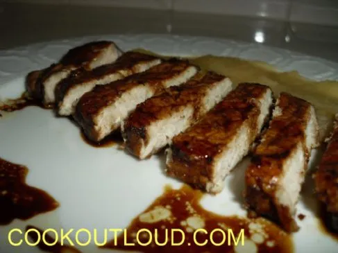 Süße Balsamico-Schweinekoteletts