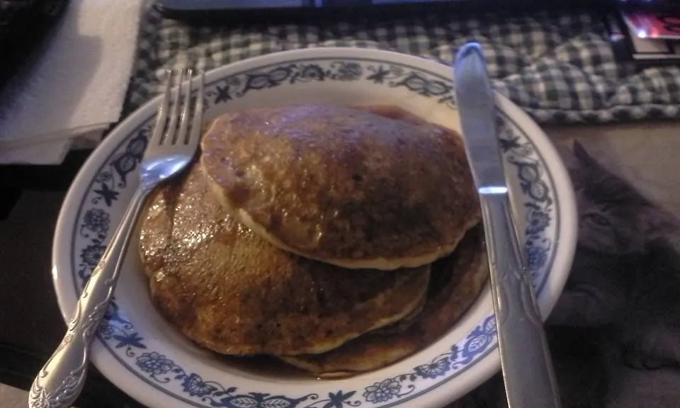 Lindas gesunde Sauerteig-Roggen-Kürbispfannkuchen