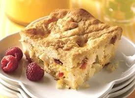 Fluffige Ofeneier mit Bacon